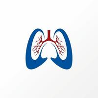 unico e semplice cuore e polmoni con medico commercio Immagine grafico icona logo design astratto concetto vettore scorta. può essere Usato come un' simbolo relazionato per Salute o organo
