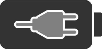 batteria caricare vettore icona