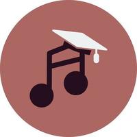 musica formazione scolastica vettore icona