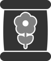 fiore semi Borsa vettore icona