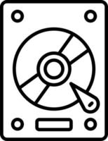 disco rigido vettore icona
