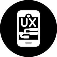 UX design vettore icona