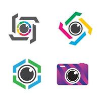 immagini del logo della fotocamera vettore