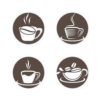 immagini del logo della tazza di caffè vettore