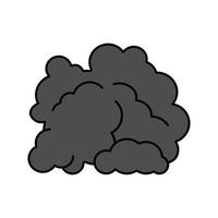 nube odore colore icona vettore illustrazione