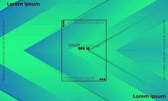 sfondo geometrico colorato con composizione di forme di movimento sfumato vettore