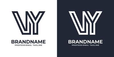 semplice vy monogramma logo, adatto per qualunque attività commerciale con vy o yv iniziale. vettore