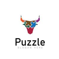 puzzle impostato logo vettore modello scarica