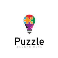 puzzle impostato logo vettore modello scarica