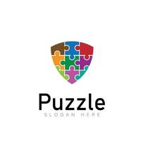 puzzle impostato logo vettore modello scarica