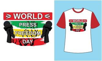 mondo stampa la libertà giorno illustrazione spazzola efect vettore t camicia design