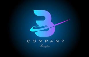 B rosa blu alfabeto lettera logo con Doppio svolazzare. aziendale creativo modello design per azienda e attività commerciale vettore