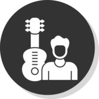 chitarrista vettore icona design
