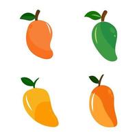 Mango frutta vettore icona. Mango nel piatto stile. vettore illustrazione di tropicale frutta