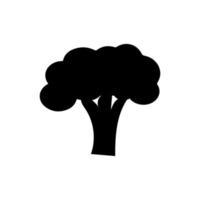 broccoli icona vettore, pieno piatto cartello, solido pittogramma isolato su bianca indietro, logo illustrazione. broccoli icona cartone animato. verdura icona, silhouette stile. cibo icona. vettore