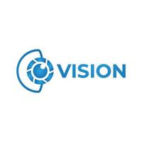 vettore visione logo concetto, occhio design modello