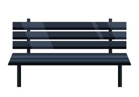 metallo giardino panchina sedia, posto a sedere all'aperto mobilia silhouette illustrazione. vettore