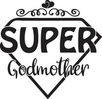 super famiglia svg design vettore