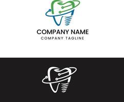 gratuito vettore dentale Tech logo