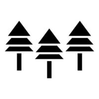 stile icona foresta vettore