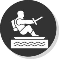 acqua sciare vettore icona design