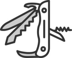 svizzero esercito coltello vettore icona design