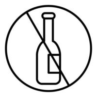 alcool dipendenza icona stile vettore