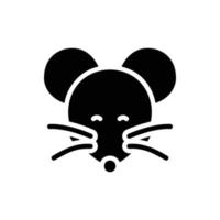 icona del glifo del mouse vettore