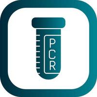 pcr test vettore icona design