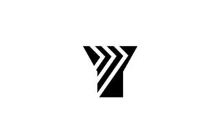nero bianca geometrico y alfabeto lettera logo icona design. creativo modello per azienda e attività commerciale vettore