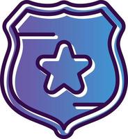 polizia scudo vettore icona design