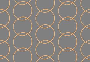 disegnato a mano, grigio, arancione cerchi sovrapposti senza cuciture vettore
