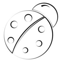 scarafaggio icona illustrazione vettore