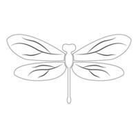 libellula icona illustrazione vettore