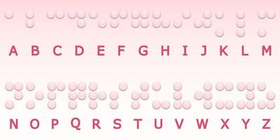 braille alfabeto, braille, lettura per il cieco, vettore