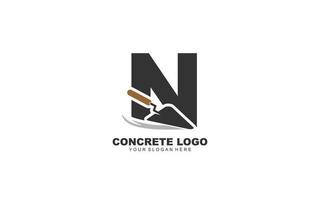 n costruzione logo design ispirazione. vettore lettera modello design per marca.