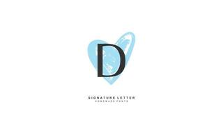 d amore logo design ispirazione. vettore lettera modello design per marca.