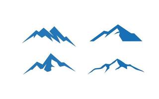 montagna design con isolato per logo modello. vettore