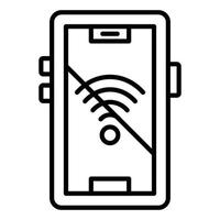 segnale Wi-Fi via icona stile vettore