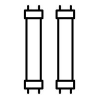 fluorescente lampada icona stile vettore