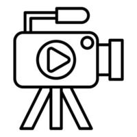 stile icona videocamera vettore