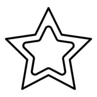 stile icona stella vettore