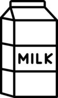 stile icona del latte vettore