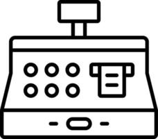 stile icona registratore di cassa vettore