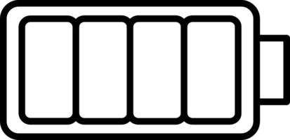 alto batteria icona stile vettore