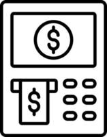 ATM tasse icona stile vettore