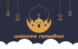 benvenuto Ramadhan 2023 vettore