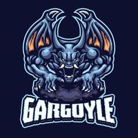 personaggio mascotte gargoyle vettore