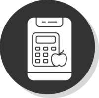 caloria calcolatrice vettore icona design