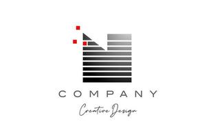 geometrico n alfabeto lettera logo con linea e punti. aziendale creativo modello design per attività commerciale e azienda vettore